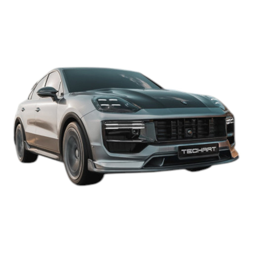 TECHART 09Y.121.198.009M Aero Engine Hood (Carbon), Visible Carbon Matte for PORSCHE Cayenne (E3.2) Photo-1 