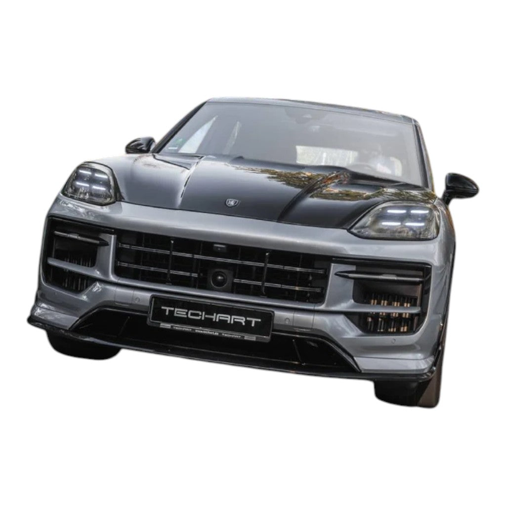 TECHART 09Y.121.198.009M Aero Engine Hood (Carbon), Visible Carbon Matte for PORSCHE Cayenne (E3.2) Photo-3 