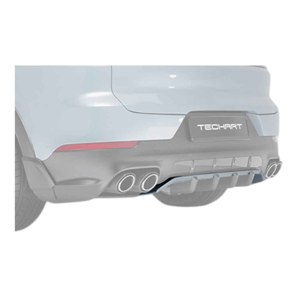 TECHART 09Y.121.510.009G Diffuser Add-On, Carbon Glossy for PORSCHE Cayenne (E3.1 / E3.2) Photo-1 