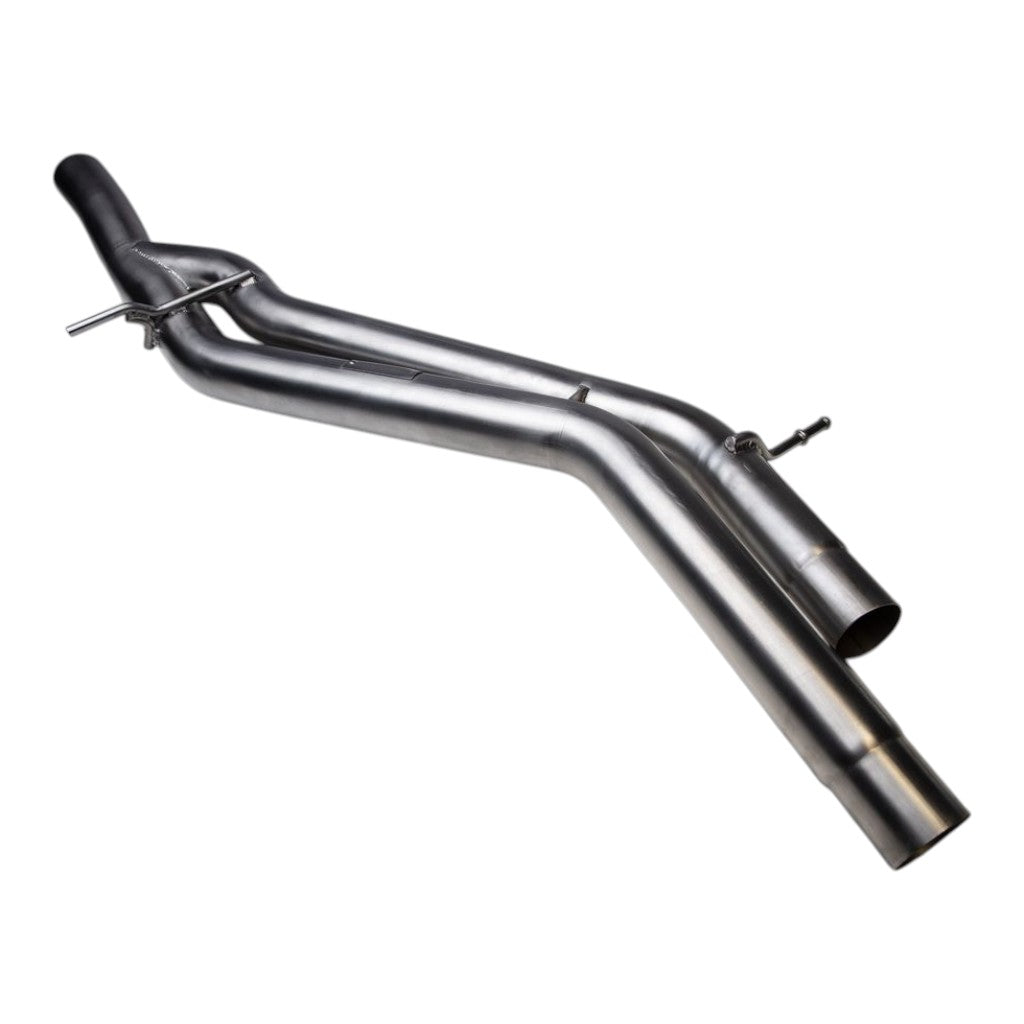 TECHART 09Y.310.651.009 One-Flow to Double-Flow Center Muffler Spare Pipe for PORSCHE Cayenne (E3.1)/Cayenne E-Hybrid (E3.1/E3.2) Photo-0 