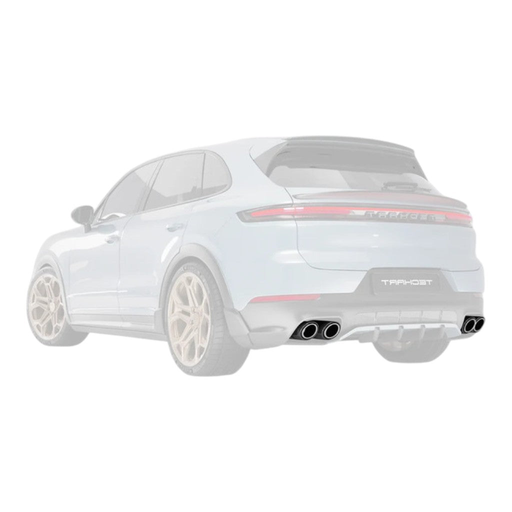 TECHART 09Y.310.800.009 Titanium Tail Pipe Kit with Carbon Trim for PORSCHE Cayenne (E3.1/E3.2) Photo-2 