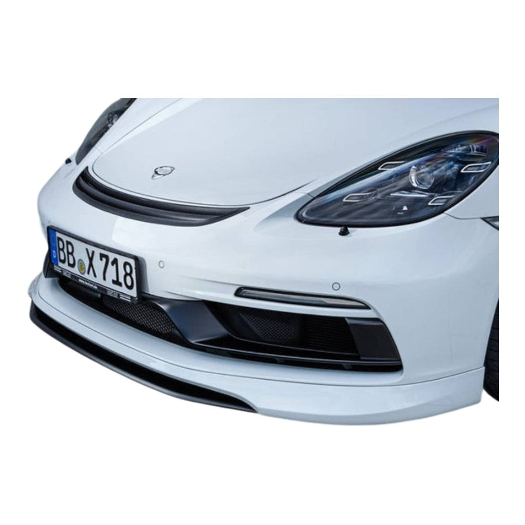 TECHART +82.121.100.110 Front Spoiler I SportDesign with Splitter V01, Carbon Matte for PORSCHE 718 Cayman/Boxster S/T/GTS/GTS 4.0 Photo-1 