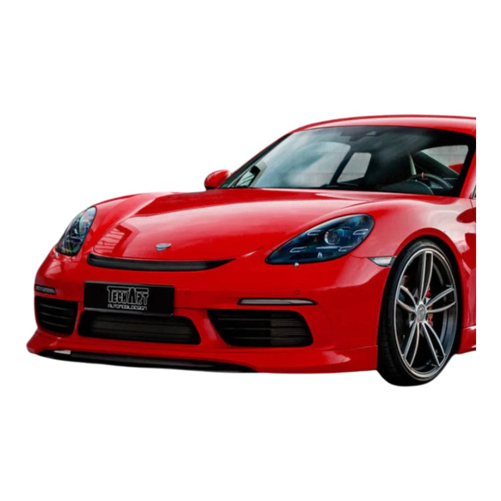 TECHART +82.121.100.110G Front Spoiler I SportDesign with Splitter V01, Carbon Glossy for PORSCHE 718 Cayman/Boxster S/T/GTS/GTS 4.0 Photo-4 