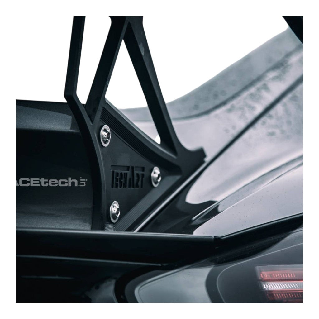 TECHART +91.121.810.200 Rear Spoiler II V02, Carbon Matte for PORSCHE 718 Cayman S/T/GTS/GTS 4.0/911 Carrera 4/S/4S/GTS/4 GTS/Turbo/Turbo S (991) Photo-4 