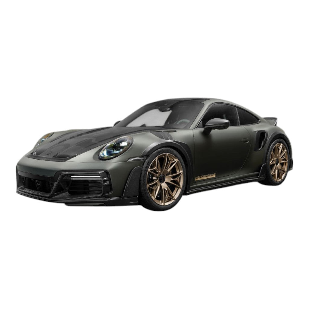 TECHART +92.100.020.060 V01: GTstreetR Look, Carbon Parts Glossy for PORSCHE 911 Gtstreet R Monochrome Turbo S Cabriolet (992.1) Photo-0 