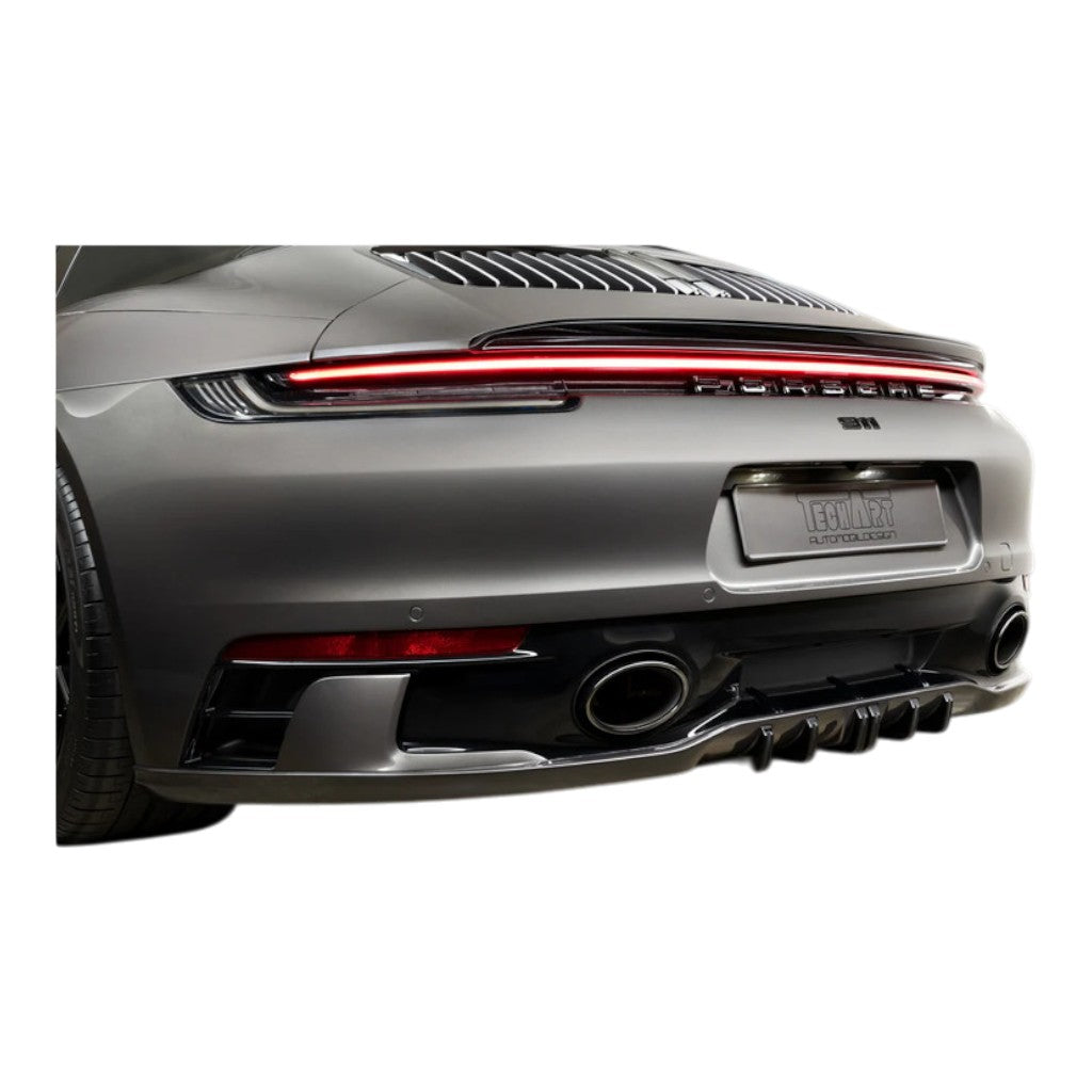 TECHART +92.100.500.103 V01: Diffuser Fins, Custom Color for PORSCHE 911 Carrera 4/T/S/4S/GTS/4 GTS (992.1) Photo-2 
