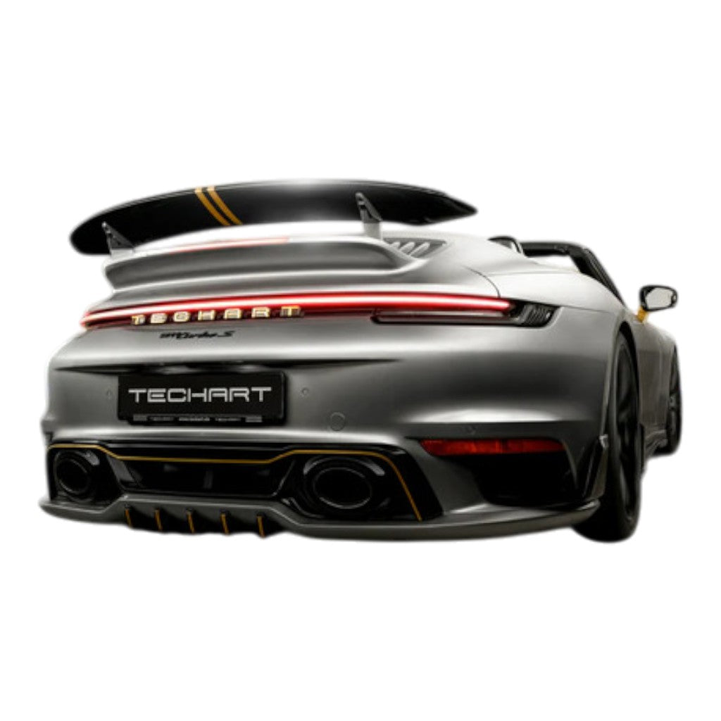 TECHART +92.100.580.103 V02: Rear Diffuser Fins, Custom Color for PORSCHE 911 Turbo/Turbo S (992.1) Photo-1 