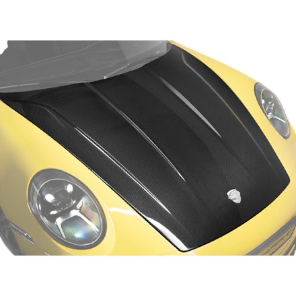 TECHART +92.121.199.002 V01: Aero Hood,Visible Carbon Matte for PORSCHE 911 Carrera 4/T/S/4S/GTS/4 GTS/Turbo S/GT3/GT3 Touring (992)/ Turbo/Dakar (992.1) Photo-0 