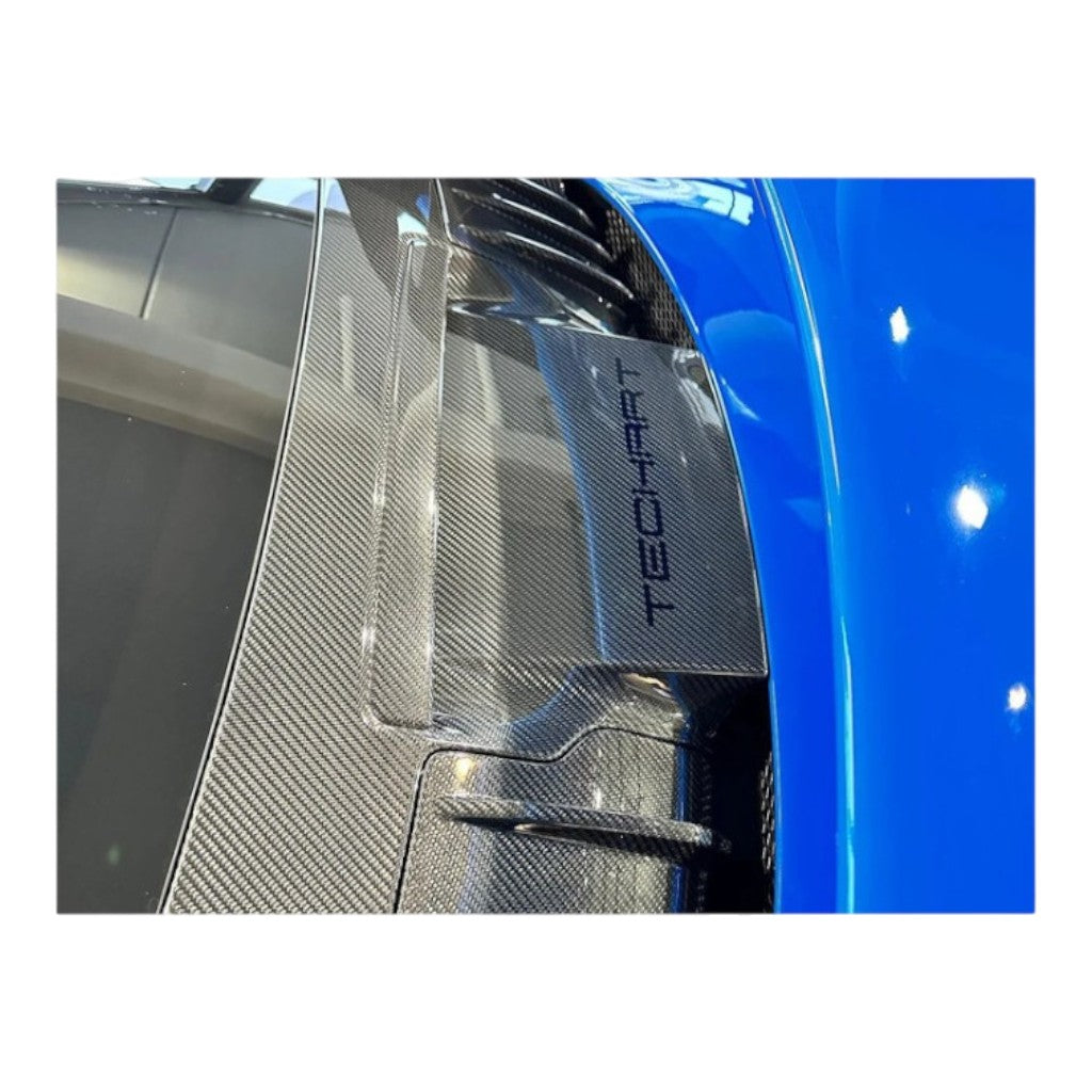 TECHART +92.121.790.100FCG-01 V01: Rear Panel Air Intake and Service Hatch, Forged Carbon Glossy for PORSCHE 911 GT3 (992.1) Photo-4 
