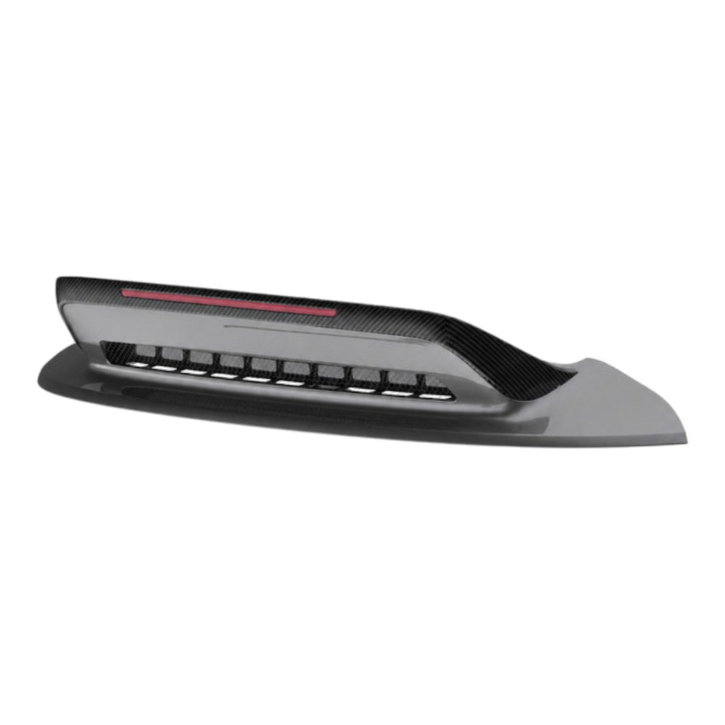 TECHART +92.121.821.200M V01: Rear Spoiler III, Visible Carbon Matte for PORSCHE 911 Turbo (992.1)/Turbo S (992) Photo-0 