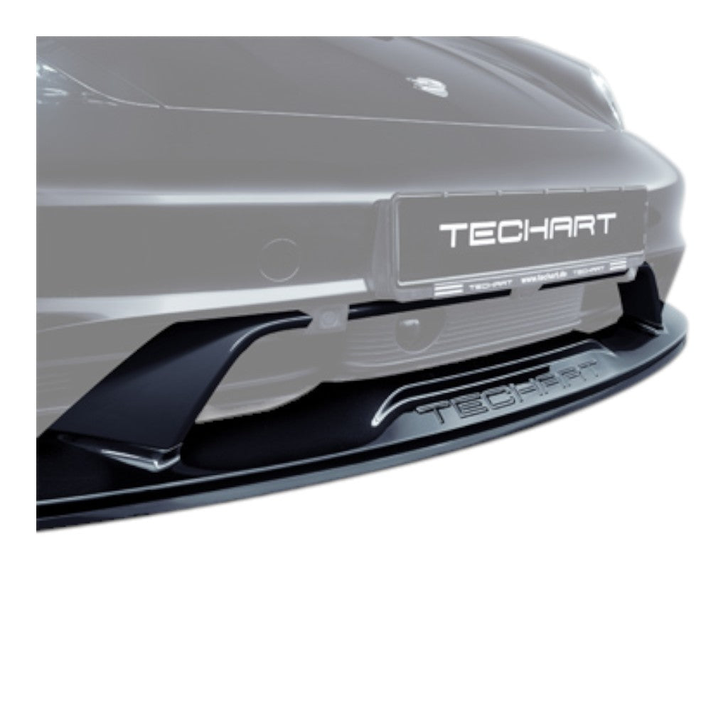 TECHART +9J.121.100.003 V01: Front Spoiler I, Visible Carbon Matte for PORSCHE Taycan (9J1) Photo-0 