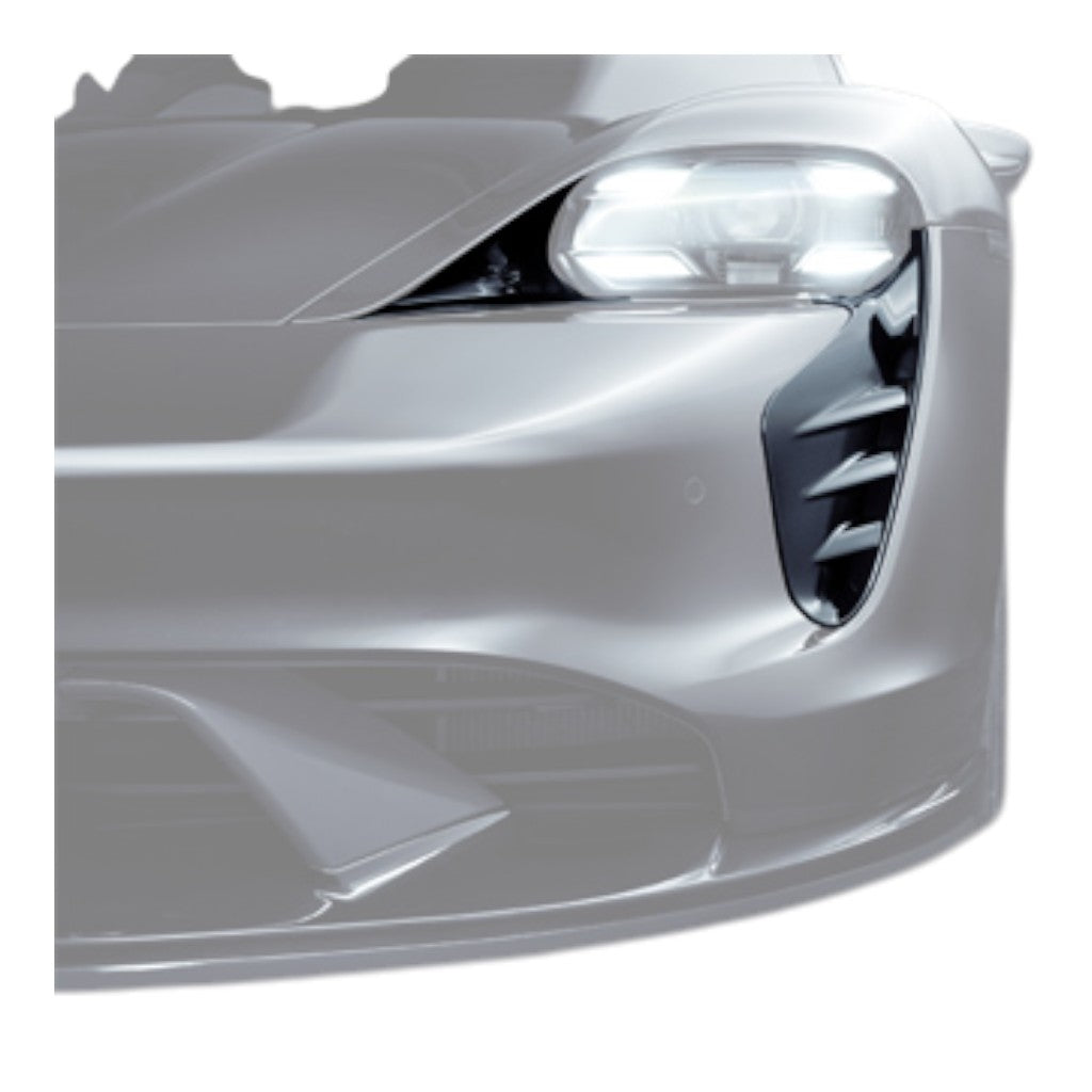 TECHART +9J.121.170.002 V01: Air Curtain, Visible Carbon Glossy for PORSCHE Taycan 4S/Turbo/Turbo S/CrossTurismo/SportTurismo (9J1.1) Photo-0 