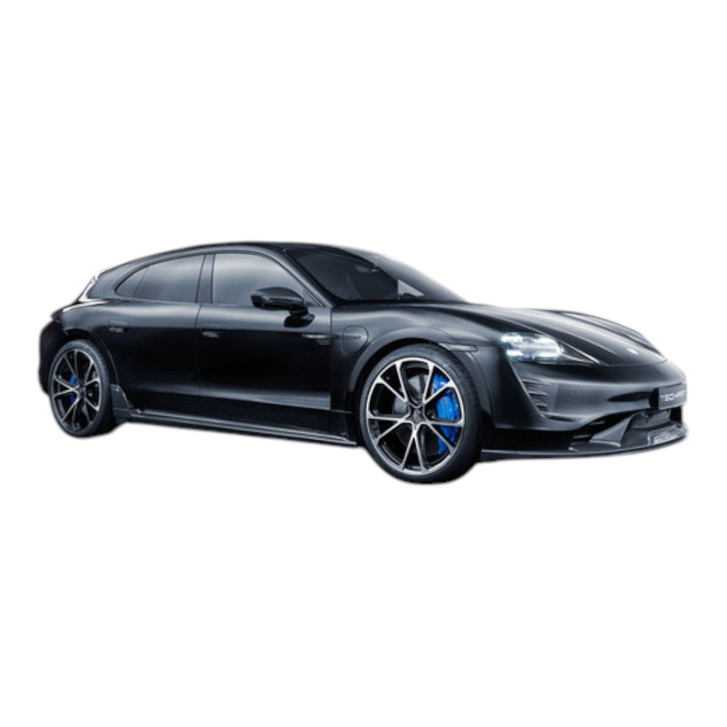 TECHART +9J.121.350.003 V01: Side Skirts with Fin in Visible Carbon, Matte for PORSCHE Taycan (9J1) Photo-9 