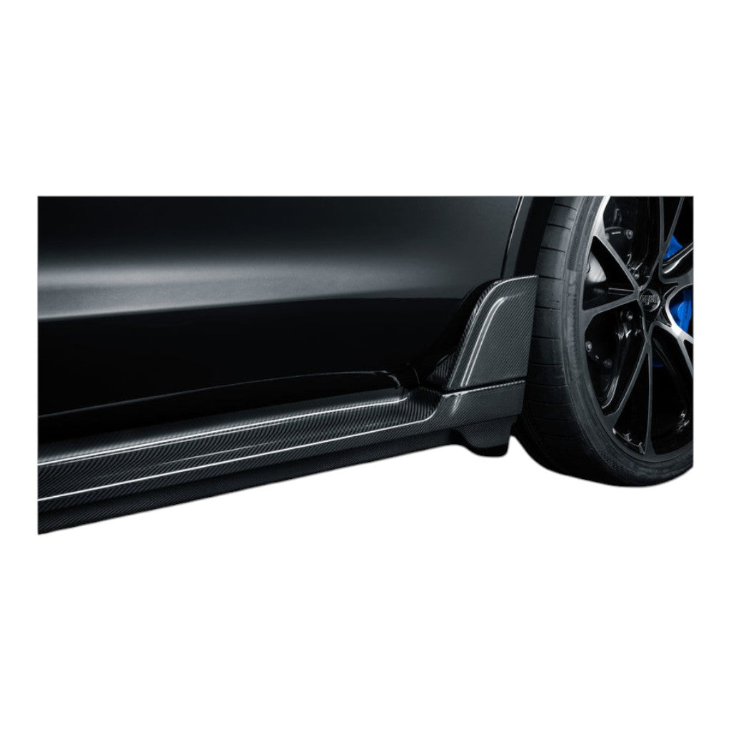 TECHART +9J.121.350.003 V01: Side Skirts with Fin in Visible Carbon, Matte for PORSCHE Taycan (9J1) Photo-6 