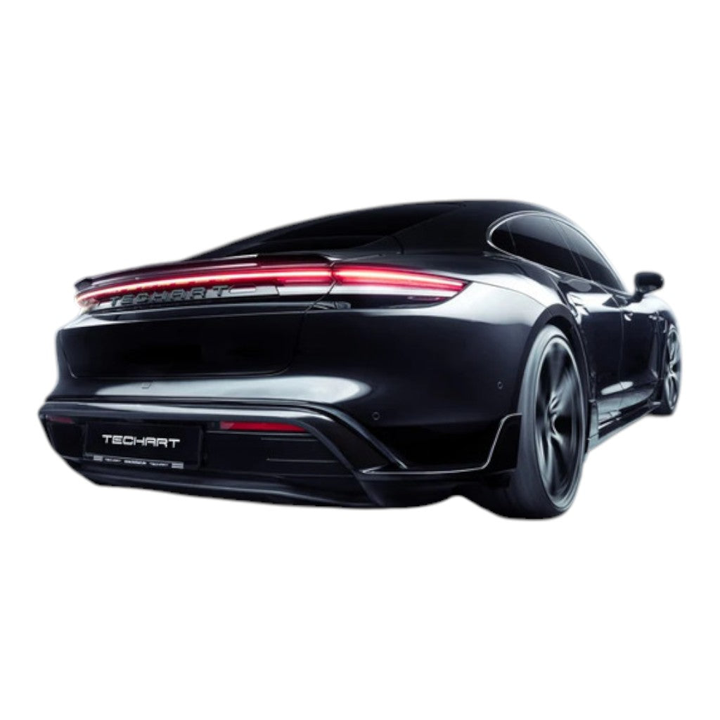 TECHART +9J.121.800.002 V01: Rear Spoiler I in Visible Carbon, Glossy for PORSCHE Taycan 4S/GTS/Turbo/Turbo S (9J1) Photo-10 