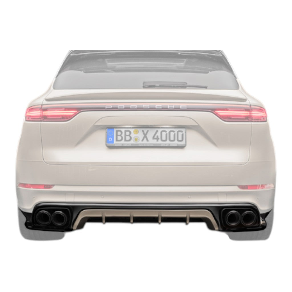 TECHART +9Y.100.056.000 V02: Rear Apron For Vehicles with Trailer Hitch for PORSCHE Cayenne (E3.1/E3.2) Photo-0 