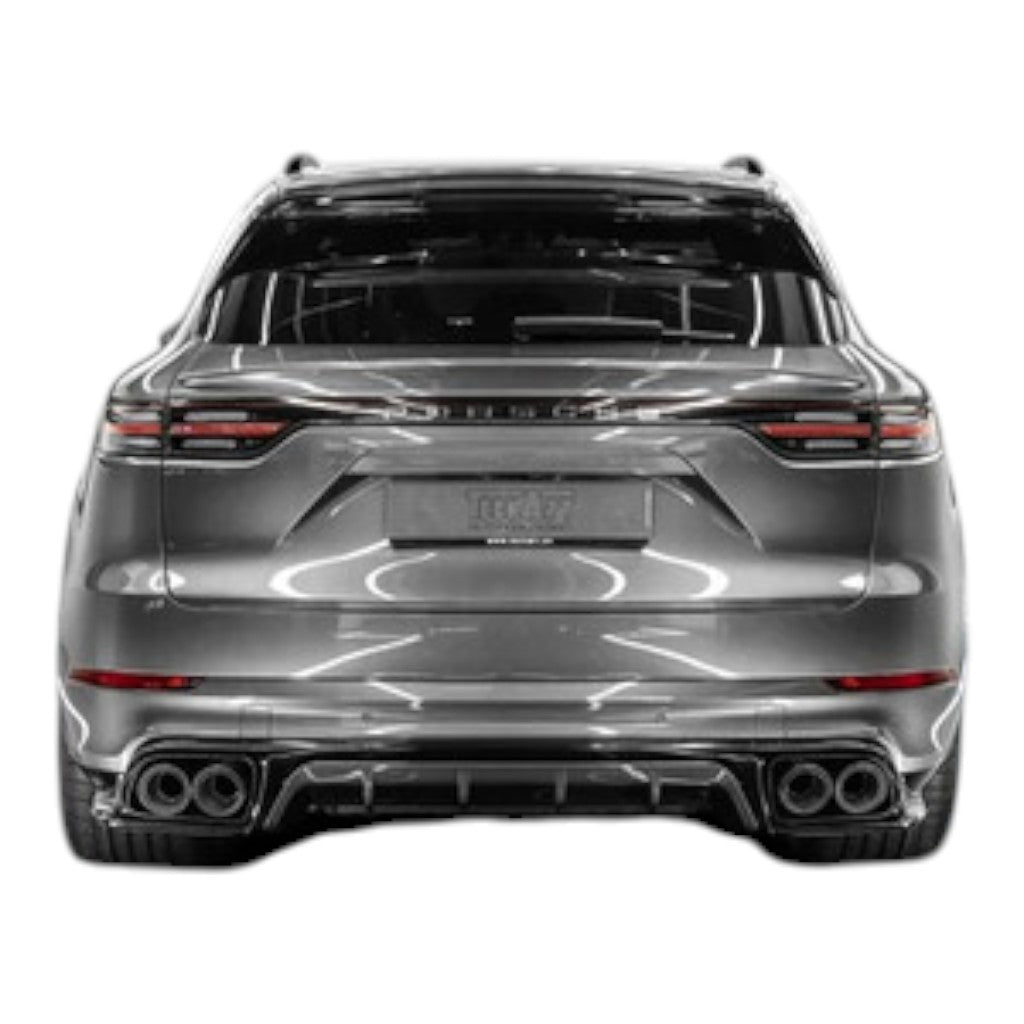 TECHART +9Y.100.056.000 V02: Rear Apron For Vehicles with Trailer Hitch for PORSCHE Cayenne (E3.1/E3.2) Photo-5 