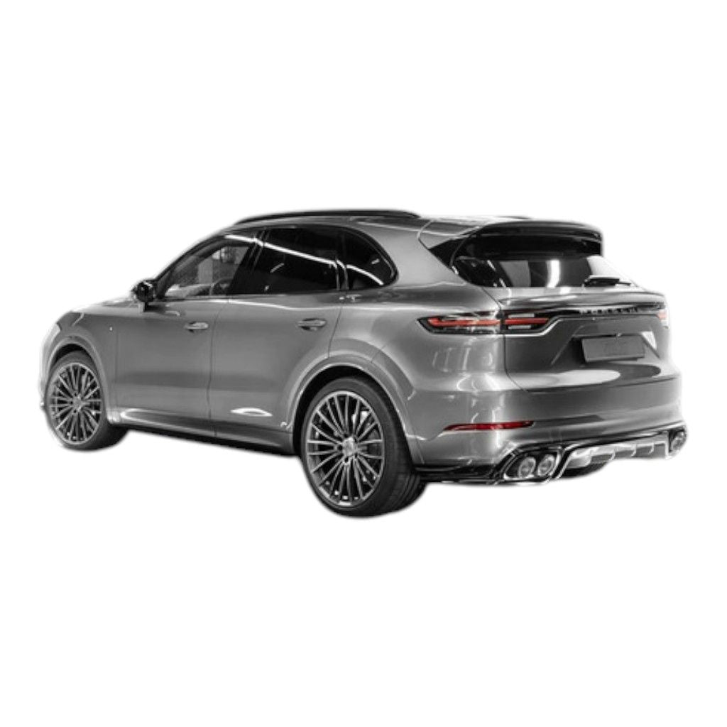 TECHART +9Y.100.056.000 V02: Rear Apron For Vehicles with Trailer Hitch for PORSCHE Cayenne (E3.1/E3.2) Photo-6 