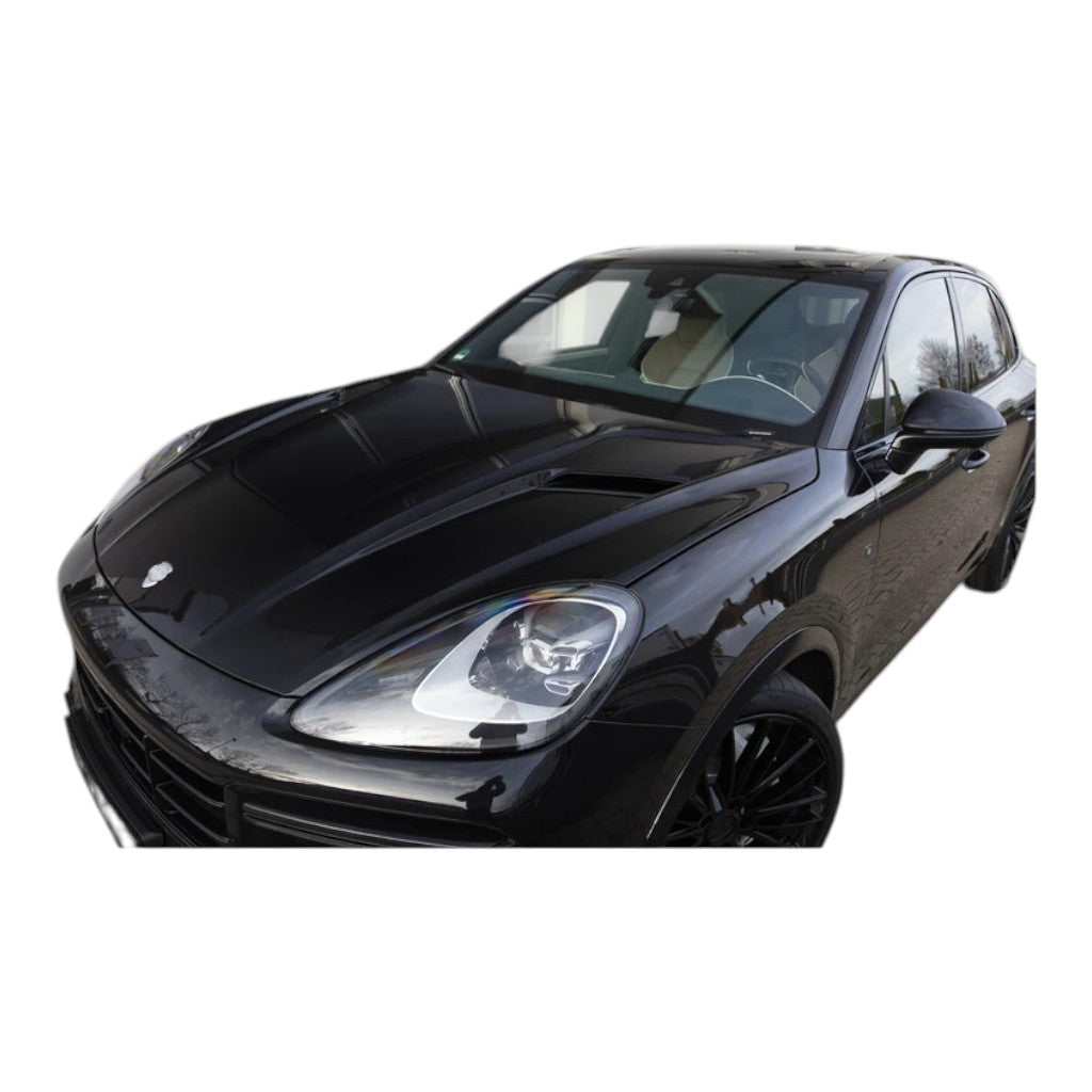 TECHART +9Y.121.001.000G-01 V01: Aero Engine Hood, Carbon, Glossy for PORSCHE Cayenne (E3.1) (Not Turbo E-Hybrid) Photo-7 