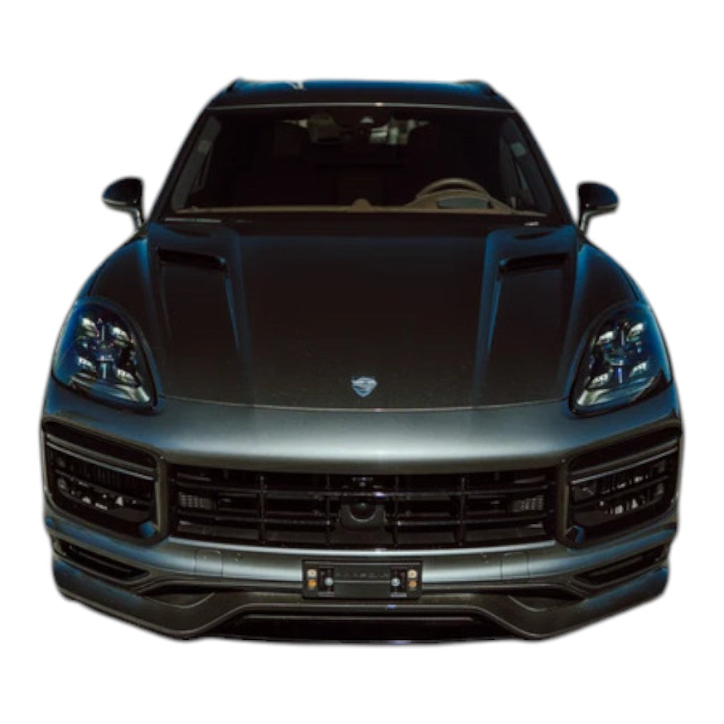 TECHART +9Y.121.001.000G-01 V01: Aero Engine Hood, Carbon, Glossy for PORSCHE Cayenne (E3.1) (Not Turbo E-Hybrid) Photo-8 