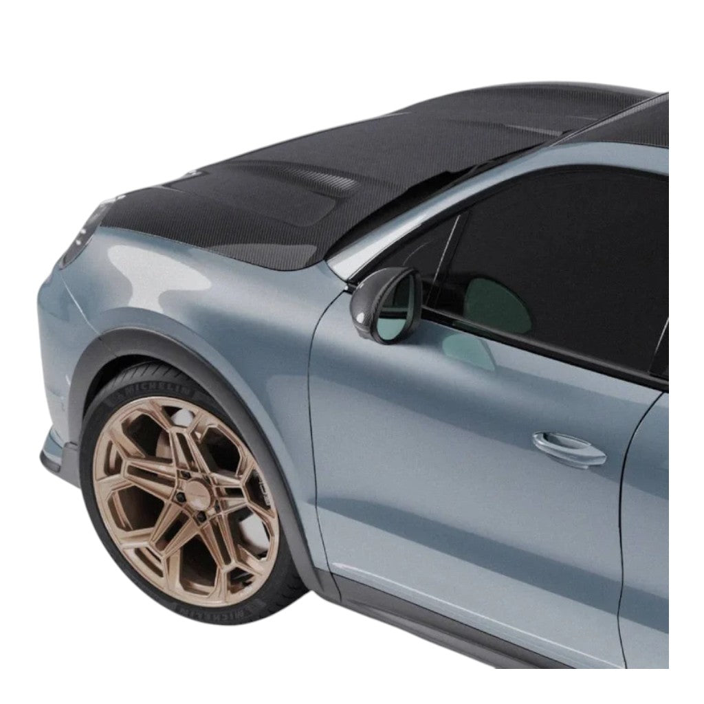 TECHART +9Y.121.198.100G V01: Air Intake, Visible Fiber Glossy for PORSCHE Cayenne (E3.2) Photo-5 