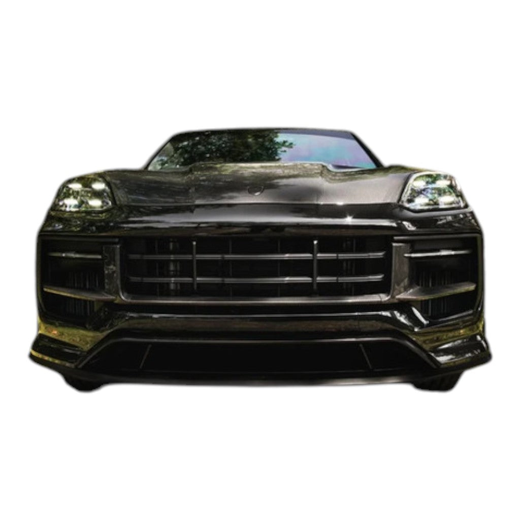 TECHART 09Y.121.183.009M Front Grille (SportDesign), Visible Carbon Matte for PORSCHE Cayenne Turbo E-Hybrid (E3.2) Photo-8 