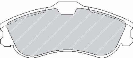 FERODO FCP1112H DS2500 Front brake pads for CITROEN Xsara / Berlingo / PEUGEOUT 306 / Partner Photo-0 