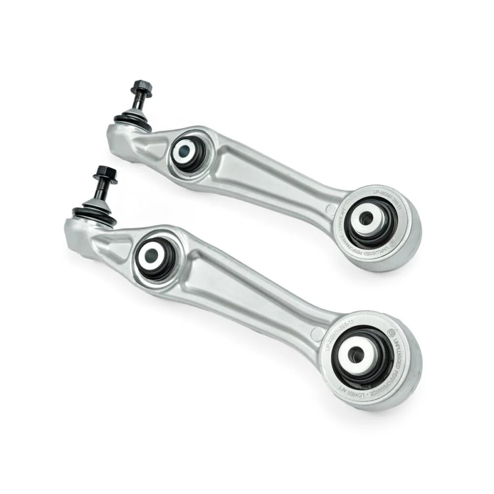 UNPLUGGED PERFORMANCE UP-MSMX-386-1.1 Front lower aft link control arms with spherical bushings left/right for TESLA Model S Plaid 2021+ Photo-0 