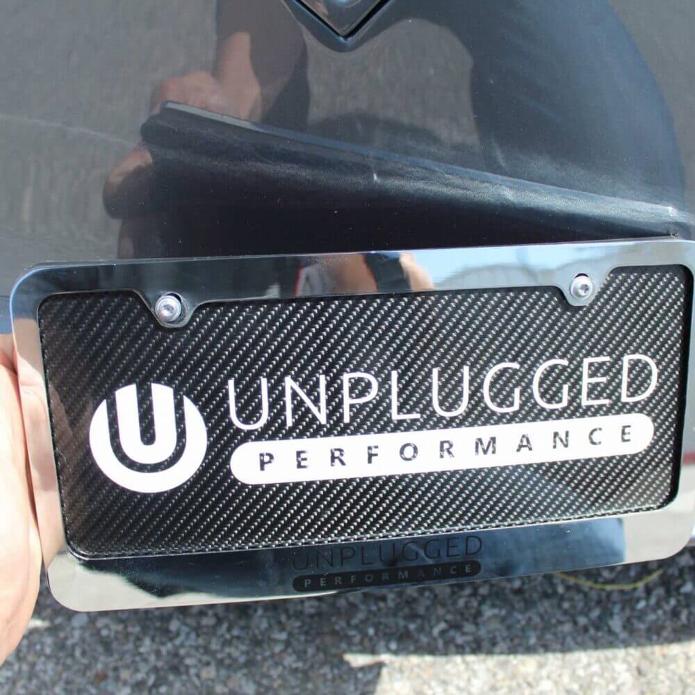 UNPLUGGED PERFORMANCE UP-MY-329-1.1 Magnetic License Plate Holder for TESLA Model Y Photo-0 