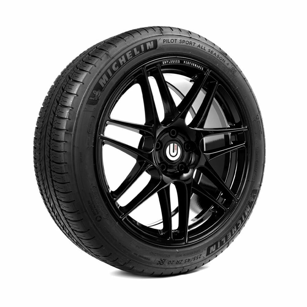 UNPLUGGED PERFORMANCE UP-MY-357-6.1 Wheel & Tire Set, Gloss Black for TESLA Model Y Photo-0 