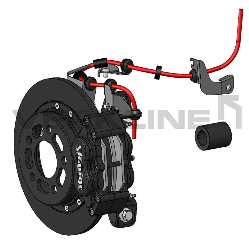 VERKLINE BKA-580 Carbon Brake Kit for 15 Inch Wheels for AUDI R8 / LAMBORGHINI Huracan Photo-3 
