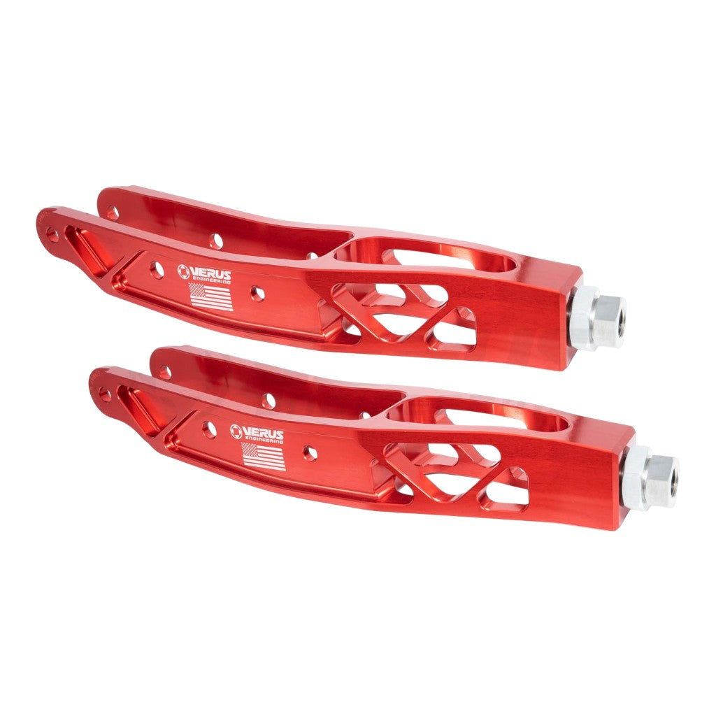 VERUS ENGINEERING A0005A-RED 7000 Series Aluminum Rear LCA Kit, Red for SUBARU WRX/STI (VA) / SUBARU BRZ (VA) / TOYOTA GT86 / GR86 (VA) Photo-0 