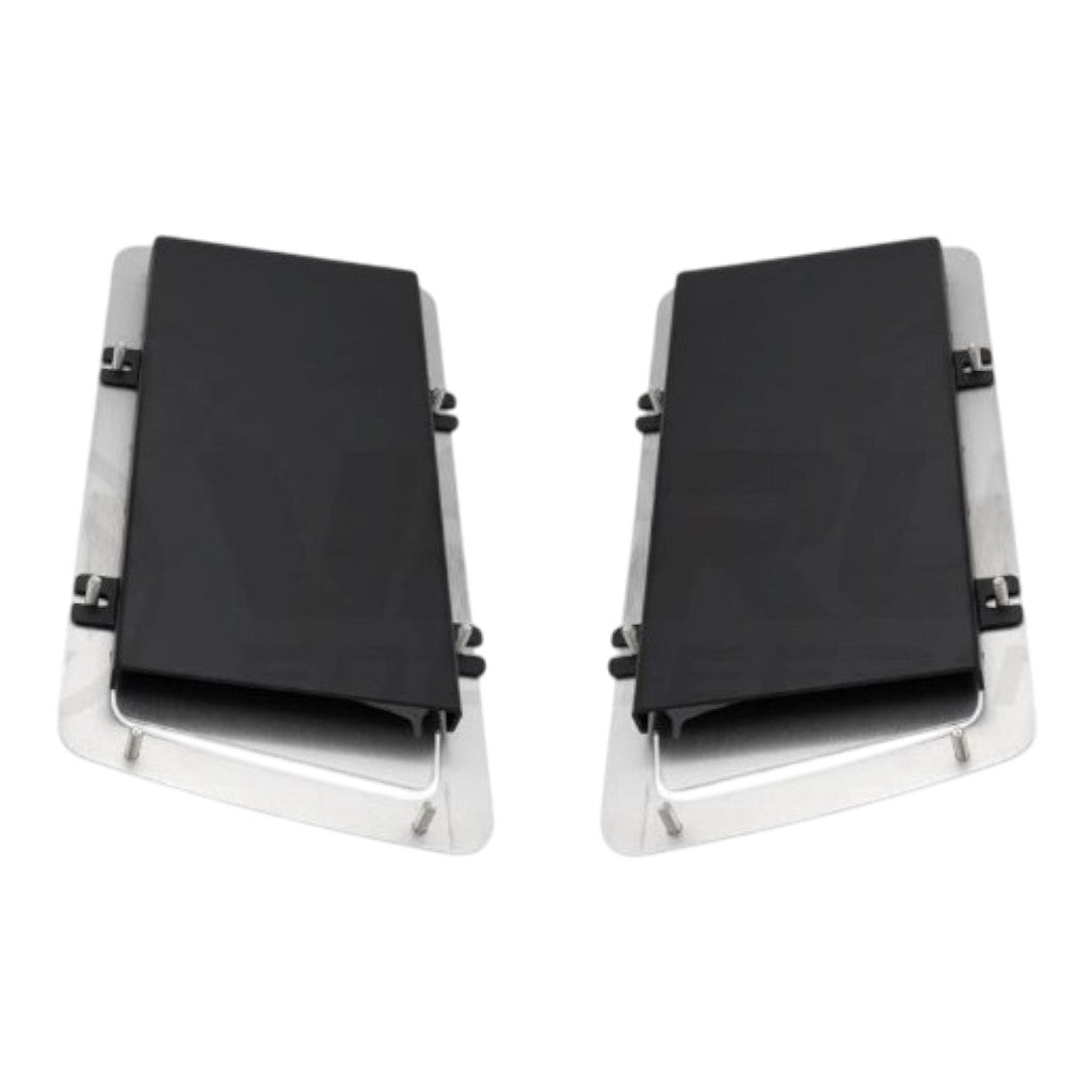 VERUS ENGINEERING A0051A-LRG Aluminum Hood Louver Rain Guard Kit (Large), Black for SUBARU BRZ / SCION FRS / TOYOTA GT86 / GR86 Photo-1 