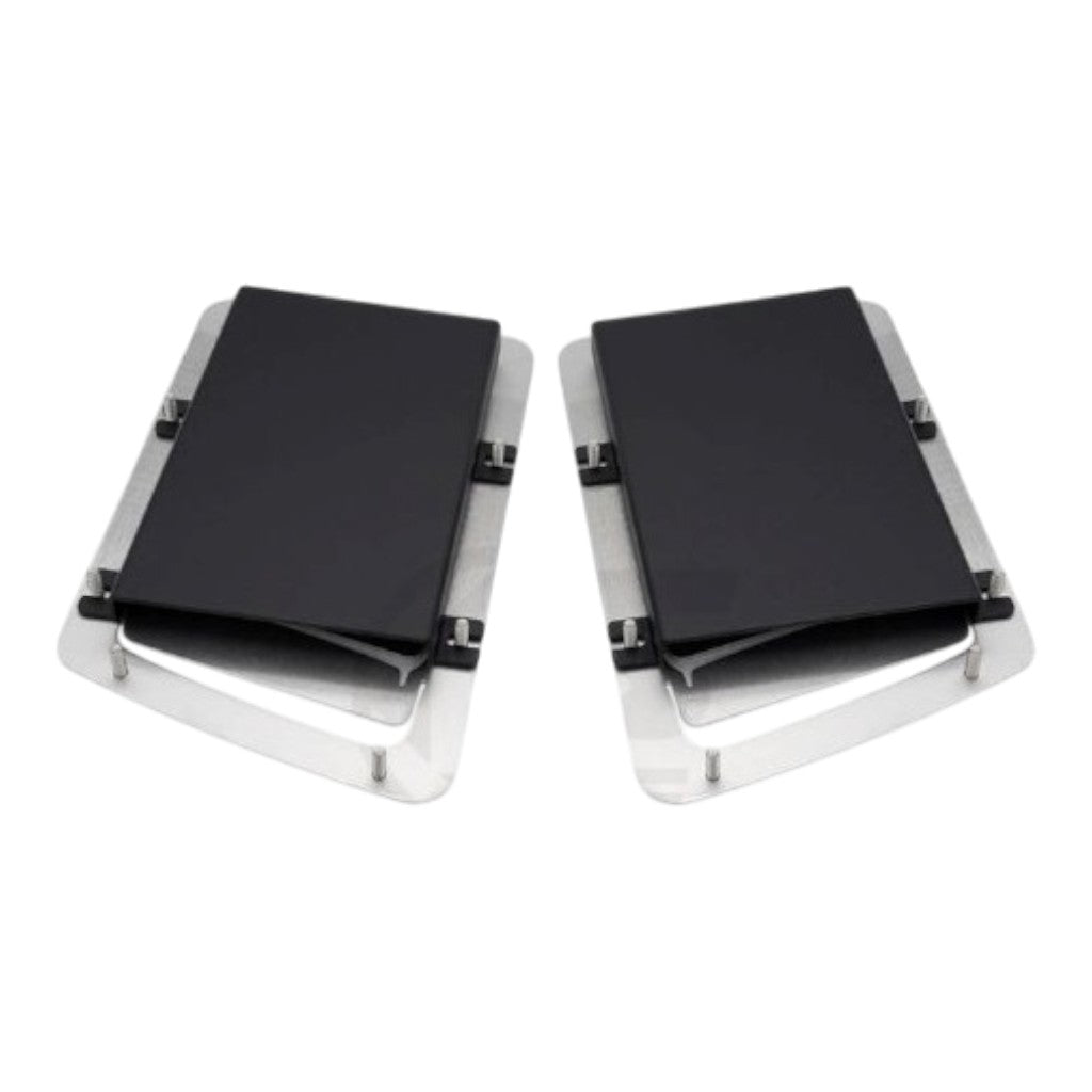 VERUS ENGINEERING A0051A-SML Aluminum Hood Louver Rain Guard Kit (Small), Black for SUBARU BRZ / SCION FRS / TOYOTA GT86 / GR86 Photo-1 