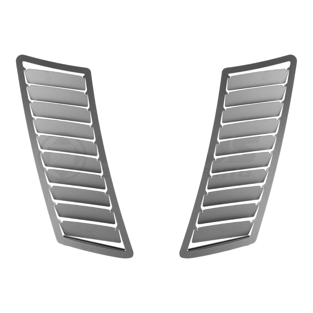 VERUS ENGINEERING A0101A-BLK-M92 Aluminum Hood Louver Kit M92 (GT), Black for FORD Mustang (S550) Photo-0 