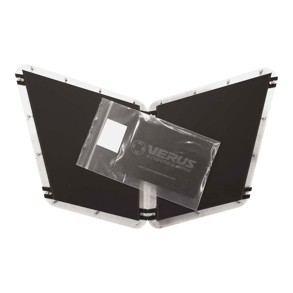 VERUS ENGINEERING A0159A-KR2 Aluminum Hood Louver Rain Guard Kit KR2 for FORD Fiesta ST (Mk7) / FIAT 500 Abarth (312) Photo-1 