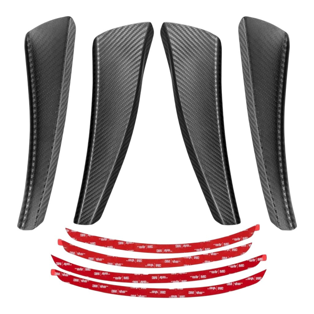 VERUS ENGINEERING A0238A-MAT Dual Element Dive Plane Kit (Matte Clear Coat) for PORSCHE 911 GT3 / GT3 RS (991.1) Photo-1 