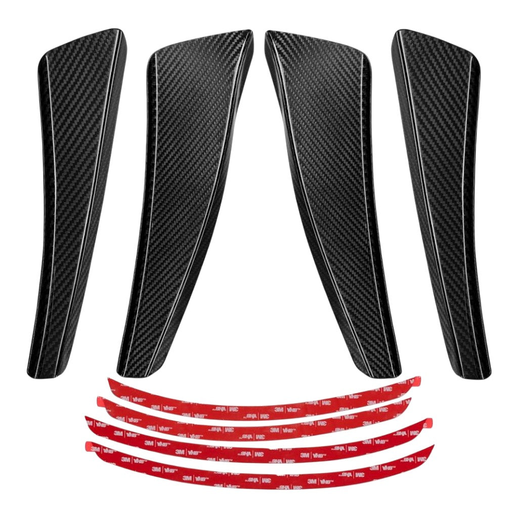 VERUS ENGINEERING A0238A-POL Dual Element Dive Plane Kit (Gloss Clear Coat) for PORSCHE 911 GT3 / GT3 RS (991.1) Photo-1 