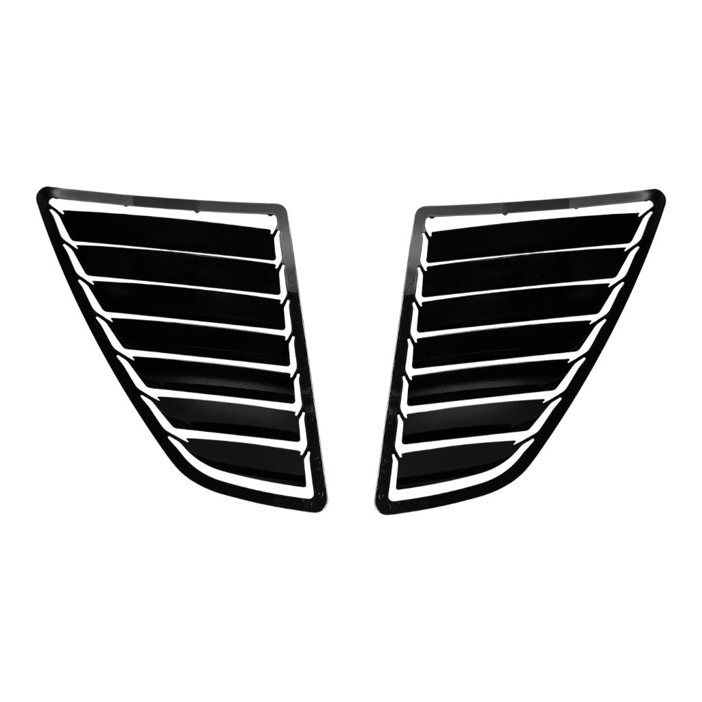 VERUS ENGINEERING A0387A-BLK Aluminum Hood Louver Kit, Black for HYUNDAI Veloster N Photo-0 