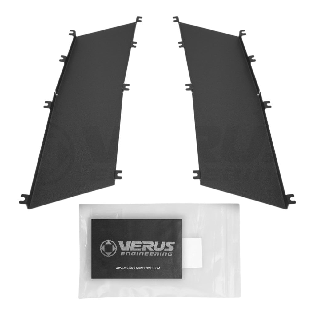 VERUS ENGINEERING A0448A Aluminum Hood Louver Rain Guard Kit for FORD Mustang (S550) Photo-0 