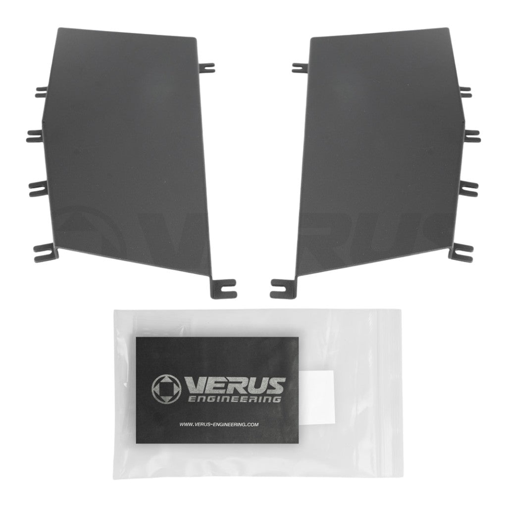 VERUS ENGINEERING A0454A-X5K Aluminum Hood Louver Rain Guard Kit X5K for SUBARU WRX / STI (GR / GV) Photo-0 