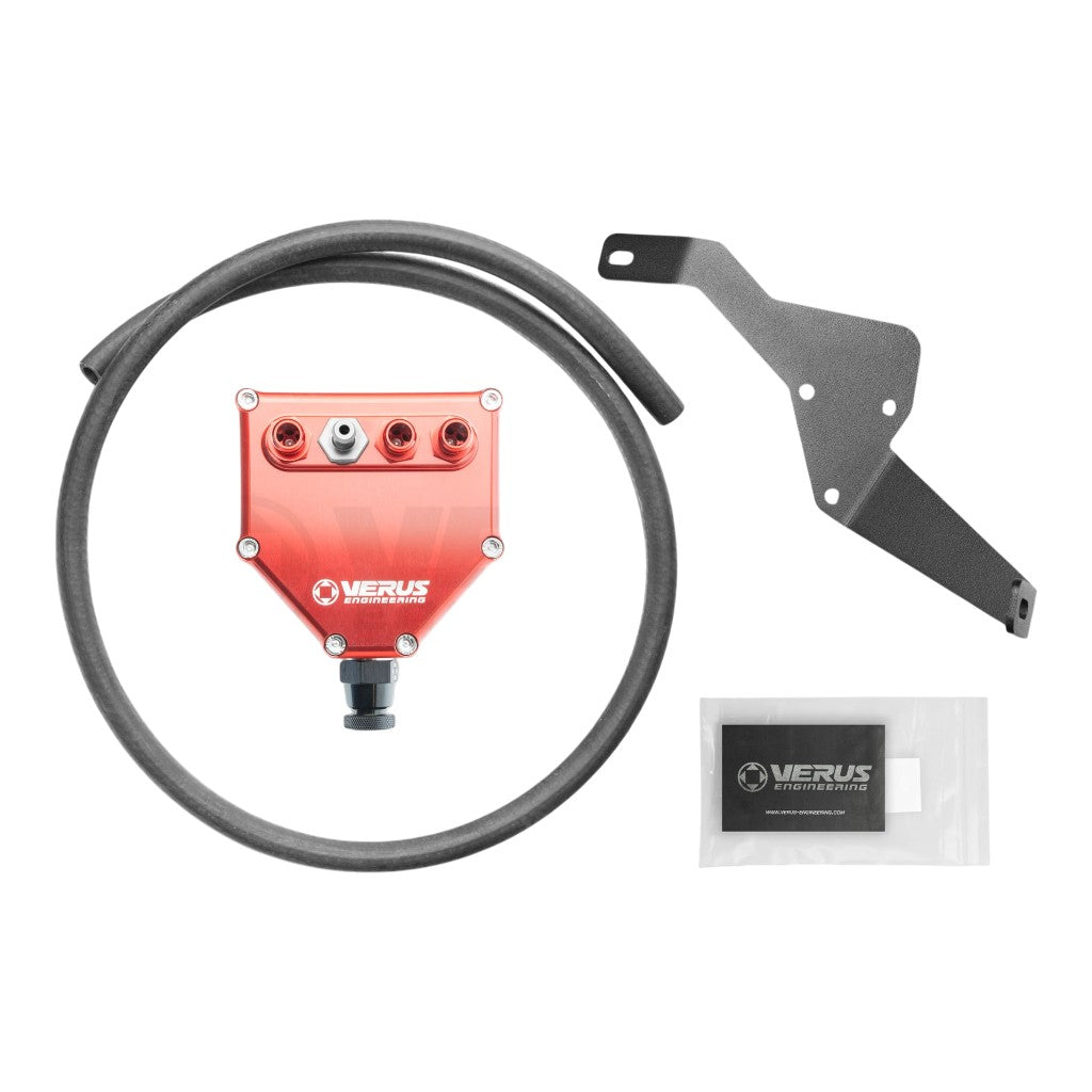 VERUS ENGINEERING A0558A-RED Air Oil Separator Kit, Red for HONDA Civic Type R (FK8) Photo-0 