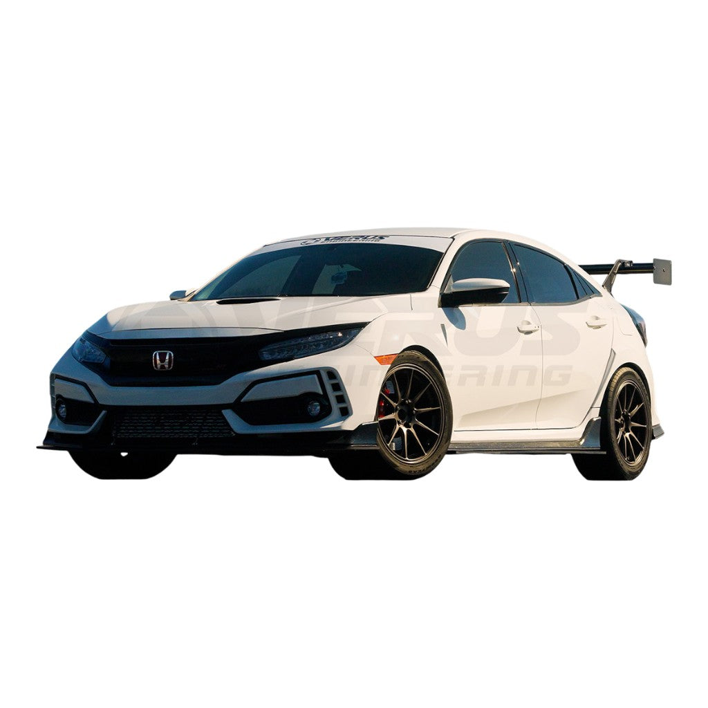 VERUS ENGINEERING A0582A-CRB Rear Wing Kit UCW with Carbon Endplates for HONDA Civic Type R (FK8) Photo-2 