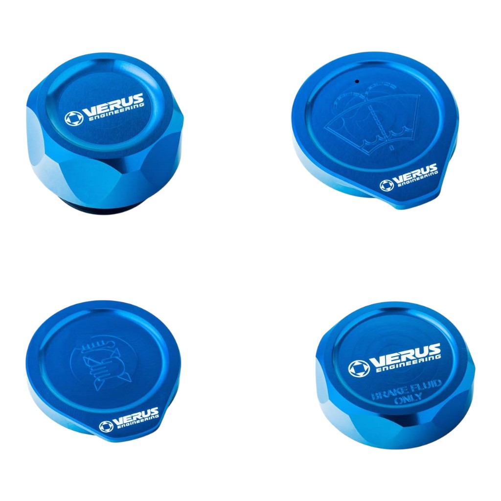 VERUS ENGINEERING A0585A-BLU-FHS Engine Bay Cap Kit FHS, Blue for SUBARU WRX / STI (GR / GV) Photo-0 