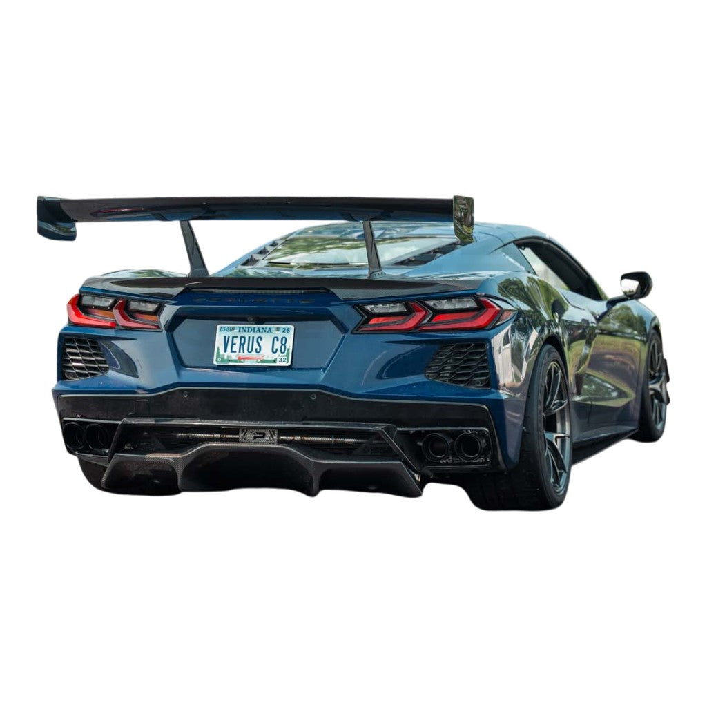 VERUS ENGINEERING A0666A Swan Neck Rear Wing Kit UCW for CHEVROLET Corvette (C8) Photo-2 