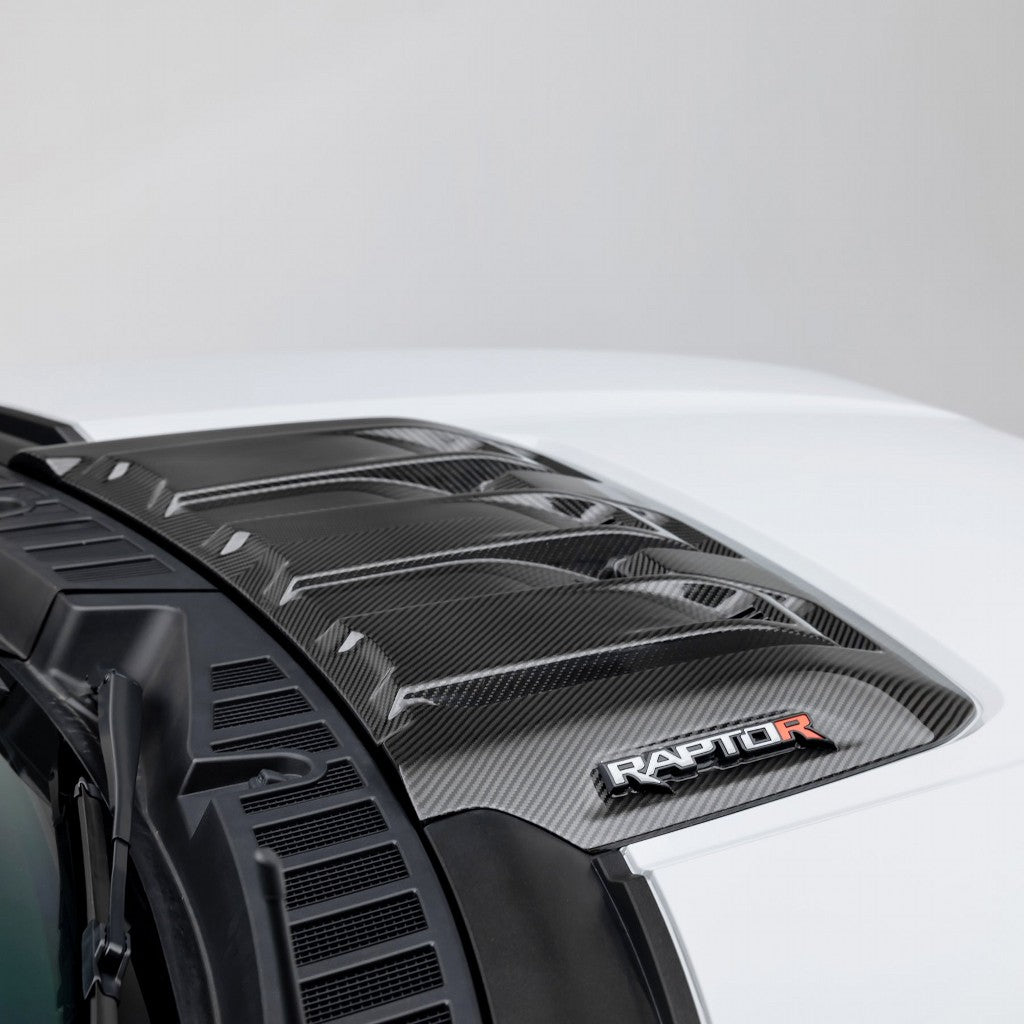 VORSTEINER FRT1025 Hood Trim Scoop (Gloss Carbon) for FORD F-150 Raptor R 2023- Photo-1 