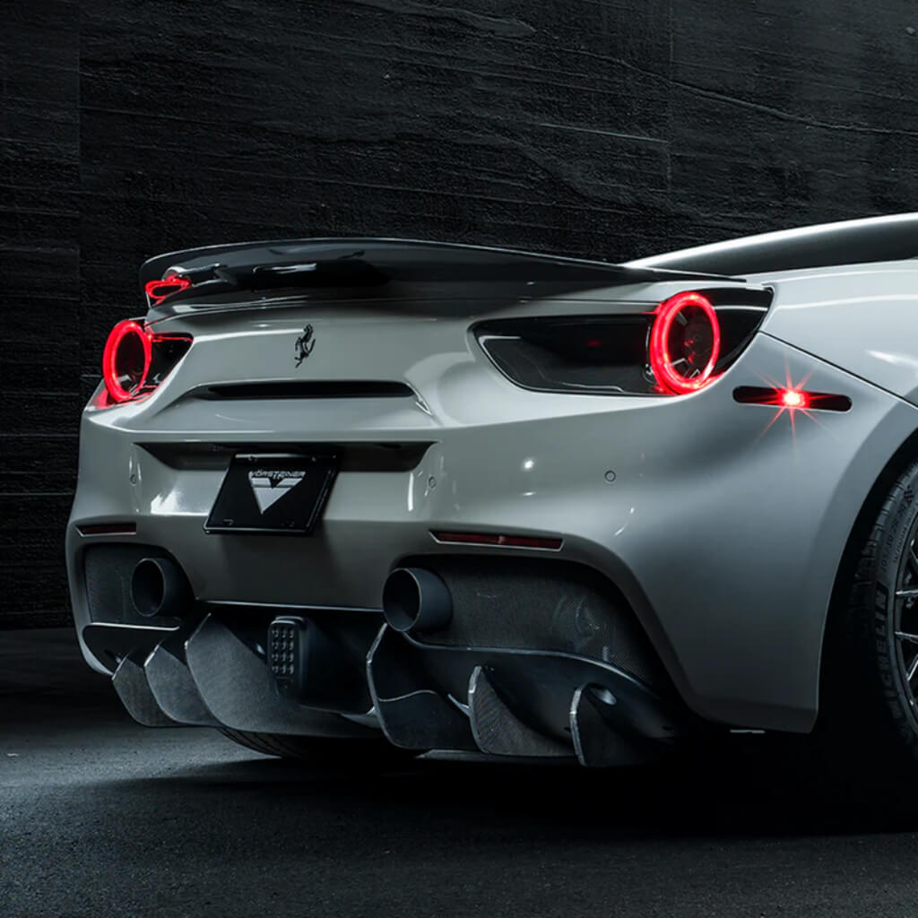 VORSTEINER FRV2060 Decklid Spoiler DIAVOLO (Gloss Carbon) for FERRARI 488 Photo-3 