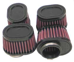 K&N RU-1824 UNIVERSAL Clamp-On Air Filter 2"FLG O/S, 3 X 4", 2-3/4"H, OVAL (4 PER BOX) Photo-0 