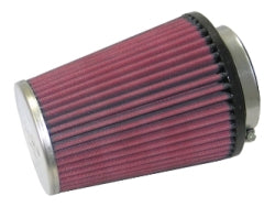 K&N RC-9360 UNIVERSAL Clamp-On Air Filter 64MM FLG ID, 118MM B OD, 89MM T OD, 151MM H Photo-0 