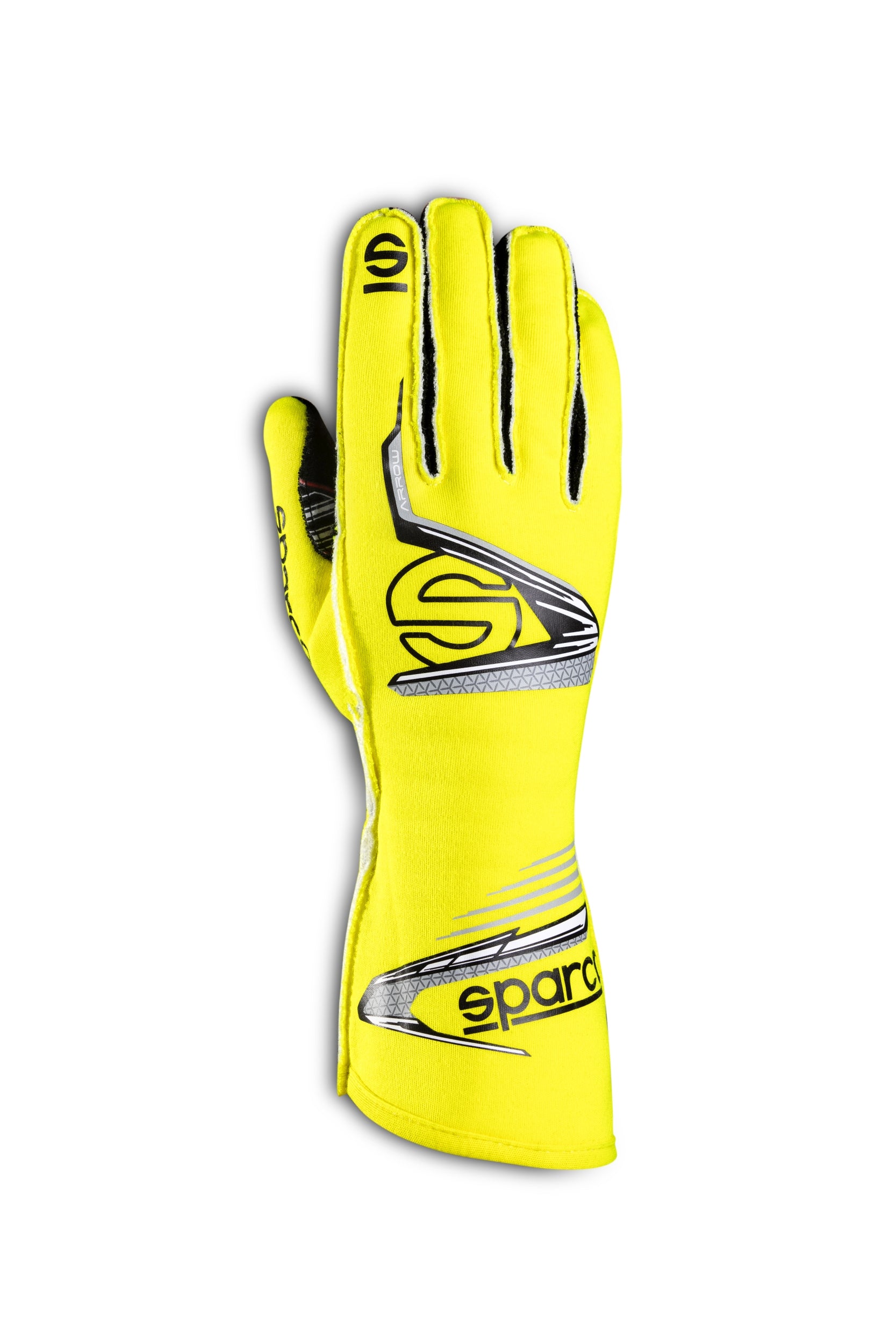 SPARCO 00131410GFNR ARROW Racing gloves, FIA 8856-2018, yellow/black, size 10 Photo-0 